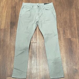 All Saints Men's Pistol Fit Light Olive Slim Jeans
